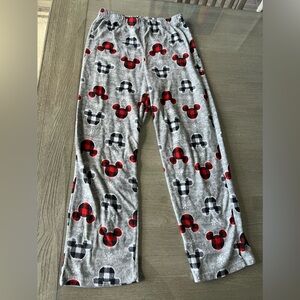 Disney Mickey Mouse fleece lounge pj pants (size 7/8)
